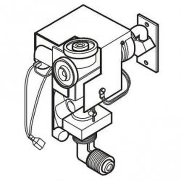 Dometic 38603 24V AC Coil Valve, Replacement Part for Household Appliance Furnace Side Outlet, Coil Valve Furnace Side Outlet