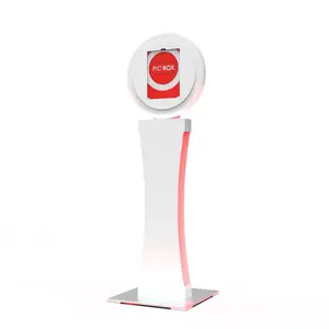 PicBox Pearl IPad Photo Booth with Circular Design and Mounting Stand