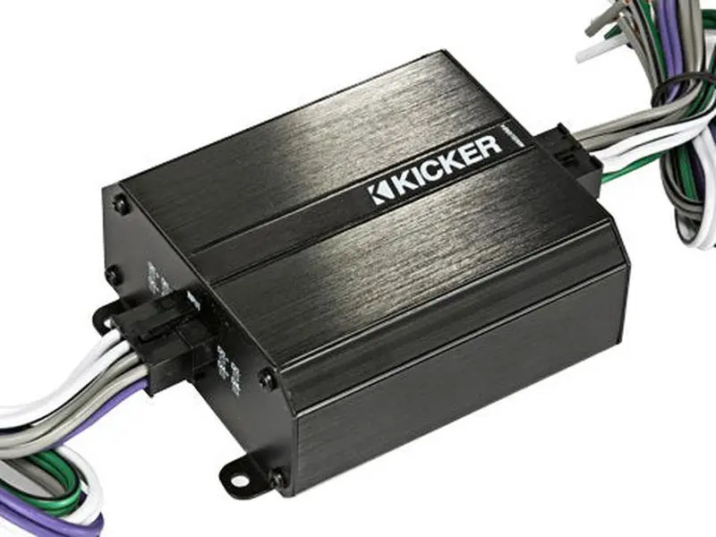 Kicker KISLOAD4 Smart-Radio Interface, 20V Car Audio Systems Accessory, 4-Channel, Extremely Compact, Consistent Sound Delivery