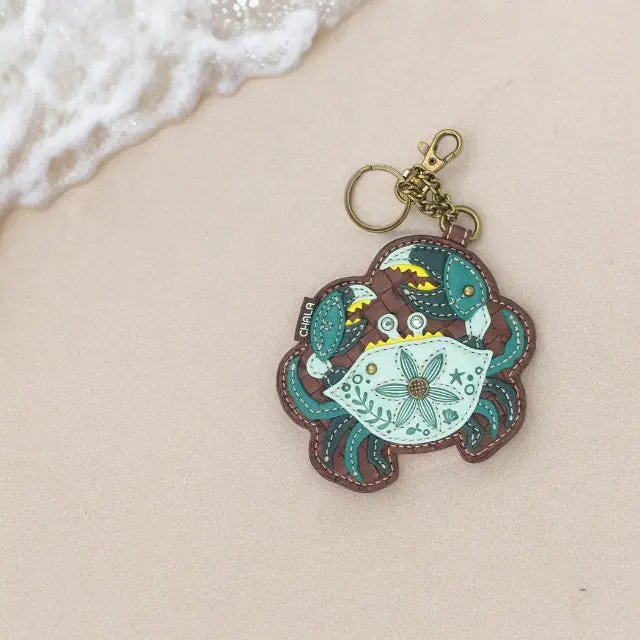 Teal Crab - Chala Coin Purse/Key Chain