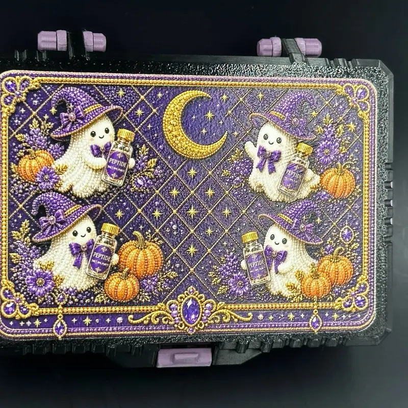 Romantic Purple Amethyst Spirit Box | Handcrafted Cute White Elf Storage Case