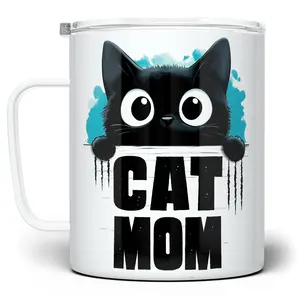 LOFTIPOP Cat Mom Mug, Cute Cat Lover Cup, Designed and Printed in the USA by Loftipop