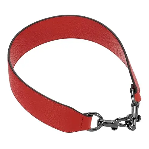 Red, Metallic Black Buckle