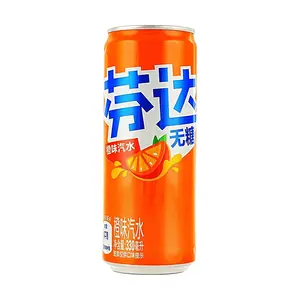 Fanta Zero Sugar Orange Soda 330ml - Authentic China Mainland Version - Refreshing Carbonated Drink