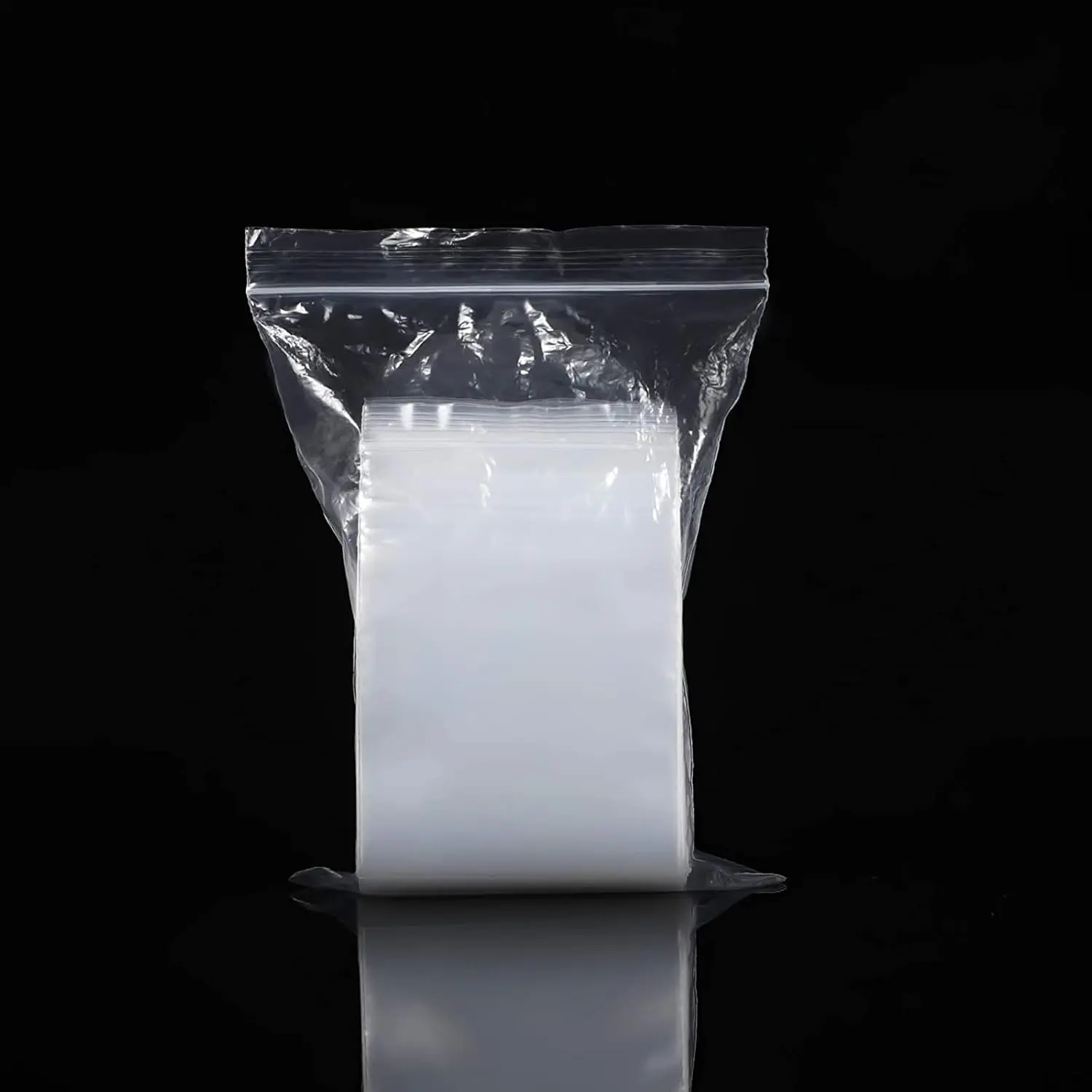 100 Pack 1" x 1" Clear Small Plastic Bags - 4 Mil Thick Heavy-Duty Resealable Zip Poly Baggies for  , , Pills, Beads, Screws Storage & Display Packaging