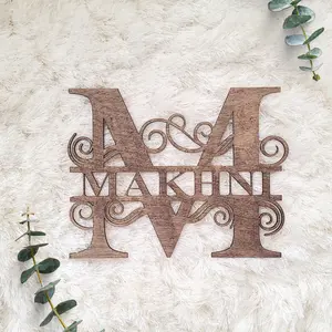Monogram Name Signs | Shelf Sitter | Door Decor
