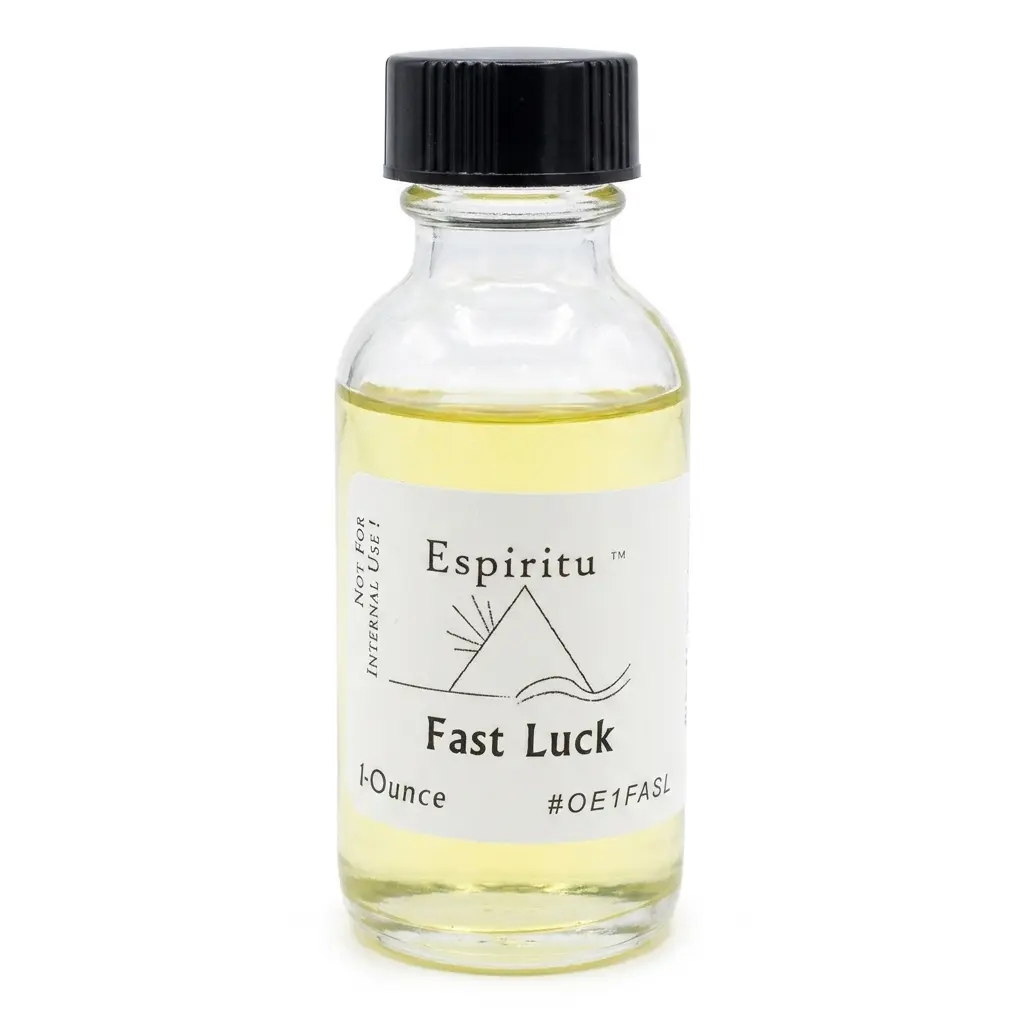 Fast Luck Ritual Oil — Espiritu 1oz Hoodoo Gambling Formula