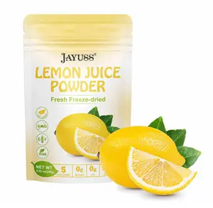 JAYUSS Lemon Juice Powder 8.82 Ounce, 100% Natural, Freeze Dried Lemon Juice, No Sugar or Additives, Great for Drinks, Smoothies, and Beverages 250g