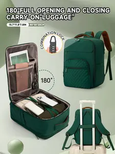 Password Lock Backpack, Casual Travel Backpack, Ryanair Compliant Size 40x30x20cm, Cabin Bag/airline Rucksack, Short Trip Travel Bag, Unisex Commuter