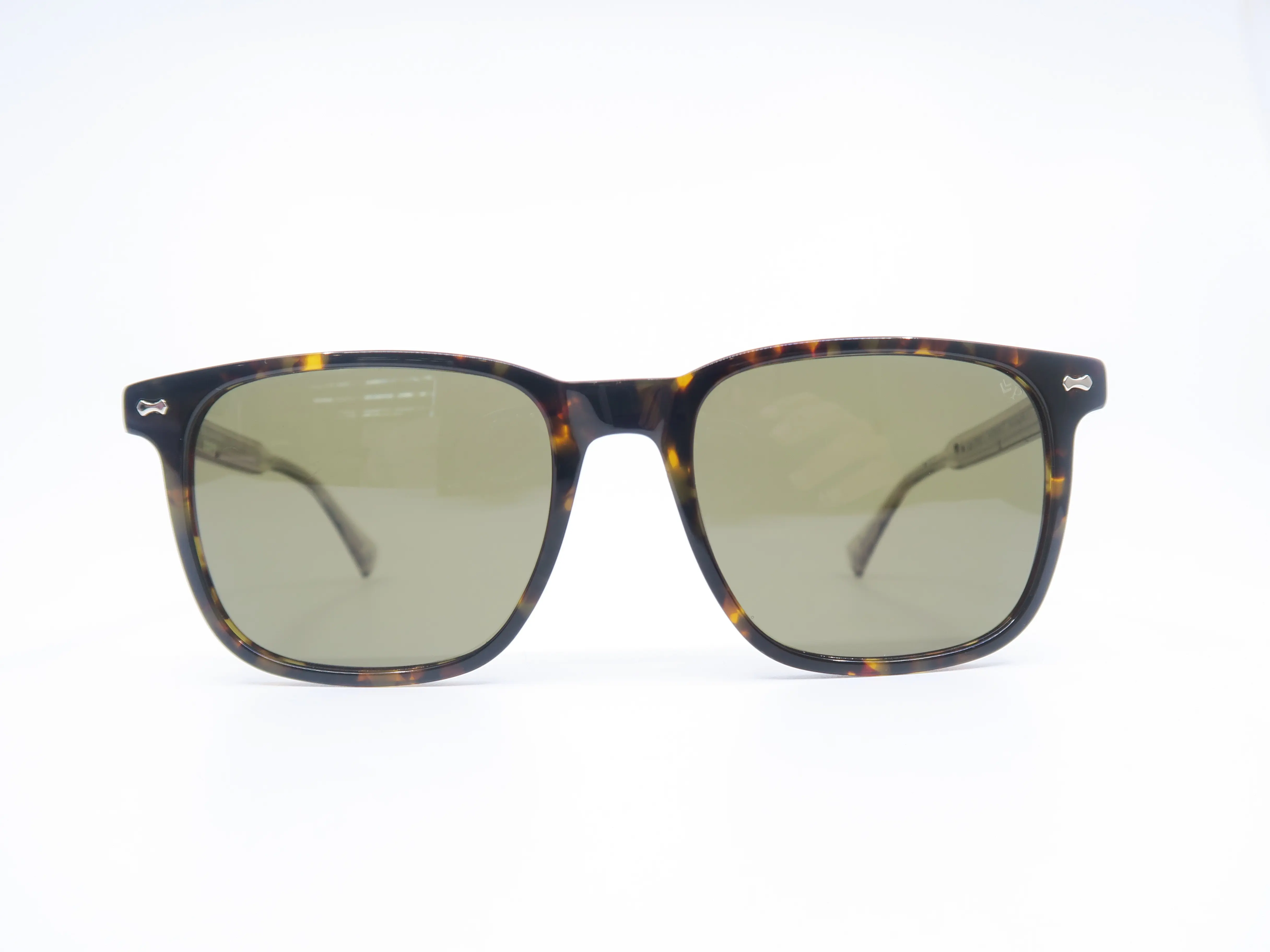 John Varvatos SJV557 Havana 54mm Tortoise and Clear Designer Sunglasses, Men's New Sunglasses.