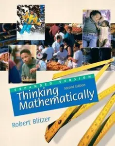 USED-Thinking Mathematically (Expanded 2nd Edition) by Robert Blitzer (Hardcover)