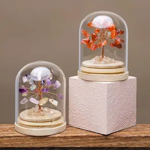 Office Home Feng Shui Decor Crystal Tree Office Desk Accessories Crystals Tree Decoration Tree Artificial Trees Decor