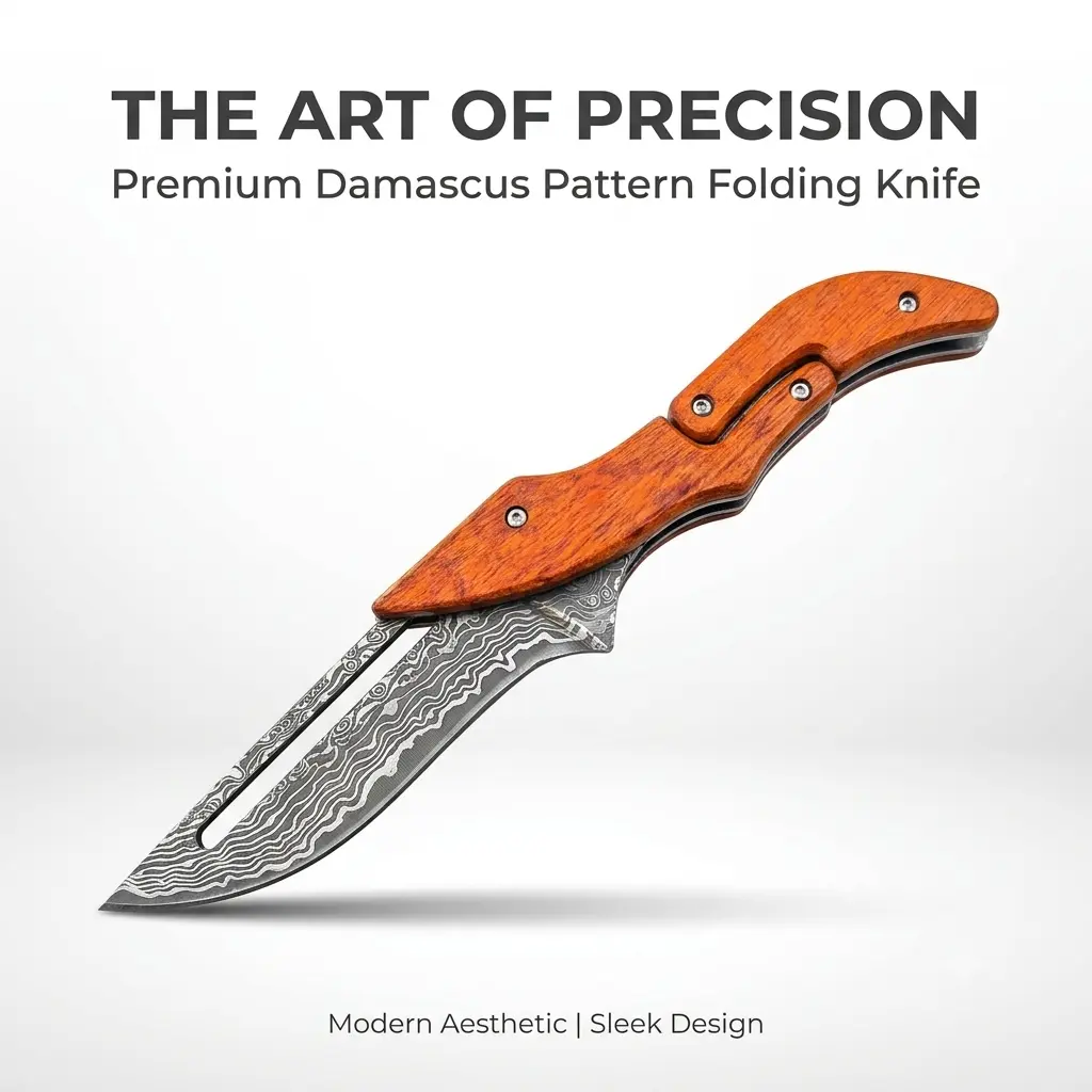 Folding Pocket Knives - Durable Stainless Steel Blade, Compact Outdoor Tool, EDC Survival Gear for Camping, Hiking Adventures, Outdoor Tools, Edc Survival Tool