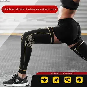 Copper Compression Knee Sleeve - Compressive Protective Gear for Pain Relief, Breathable Elastic Support, Anti-Slip Comfort Fit for Men, Ideal for Running, Workout, Daily Joint Use