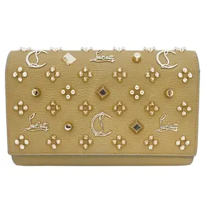 Pre-owned christian louboutin Leather Clutches & Wristlets | Loubinthesky Spiked Paloma Clutch