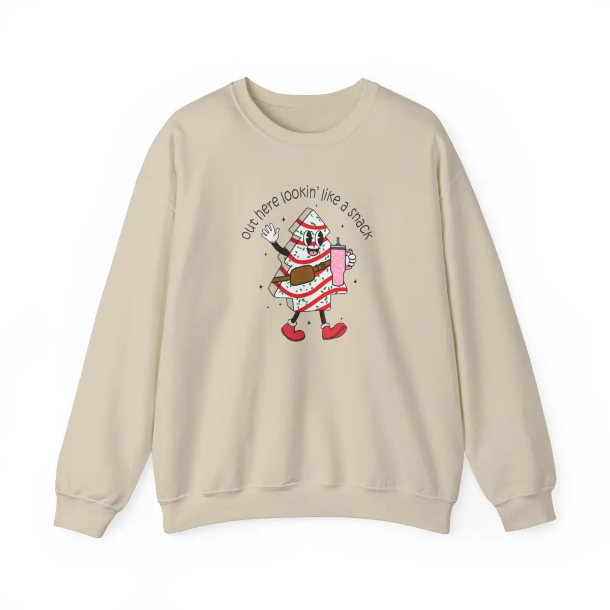 Out here lookin like a snack Sweatshirt | Christmas Sweatshirt | Lil Debbie Cake Sweatshirt
