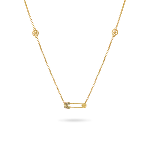 Eternal Safety Pin Necklace