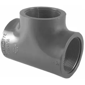 Charlotte Pipe PVC 08402 2000HA 2 in. PVC Schedule 80 T x T x T Tee