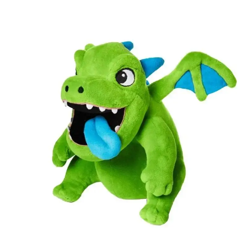25cm Unisex Clash of Clans Baby Dragon & Clash Royale Log Pillow Shape Stuffed Doll, Ideal Gift for Friends