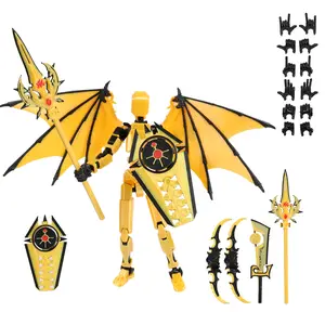 T13 Action Figure 5.5 inch-Robo 13 Assembly Completed-3d Printed Action Figure Multi-Jointed Movable-Titan 13 Action Figure-Dummy 13 Titan 13 Toys-Gifts Desk Decoration