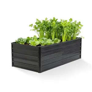 Open-Bottom Metal Raised Garden Bed (6x3x2 FT) - 18 Cubic Feet Galvanized Planter Box for Better Drainage & Pest Control, Grow Vegetables, Flowers Anywhere