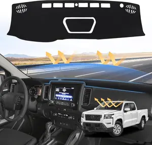 KUST Dash Cover for 2022-2025 Nissan Frontier Dashboard Cover Mat for Frontier Accessories Suede Dash Mat Frontier Sun Shade Nonslip Mesh Protector No Glare