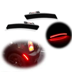 2PCS Rear Side Marker Lamp Red LED Lights For Mini Cooper R50 R52 R53 2002 2003 2004 2005 2006 2007 2008 Replace OEM 63147165871, 63147165872; MC2860101, MC2861101 ﻿