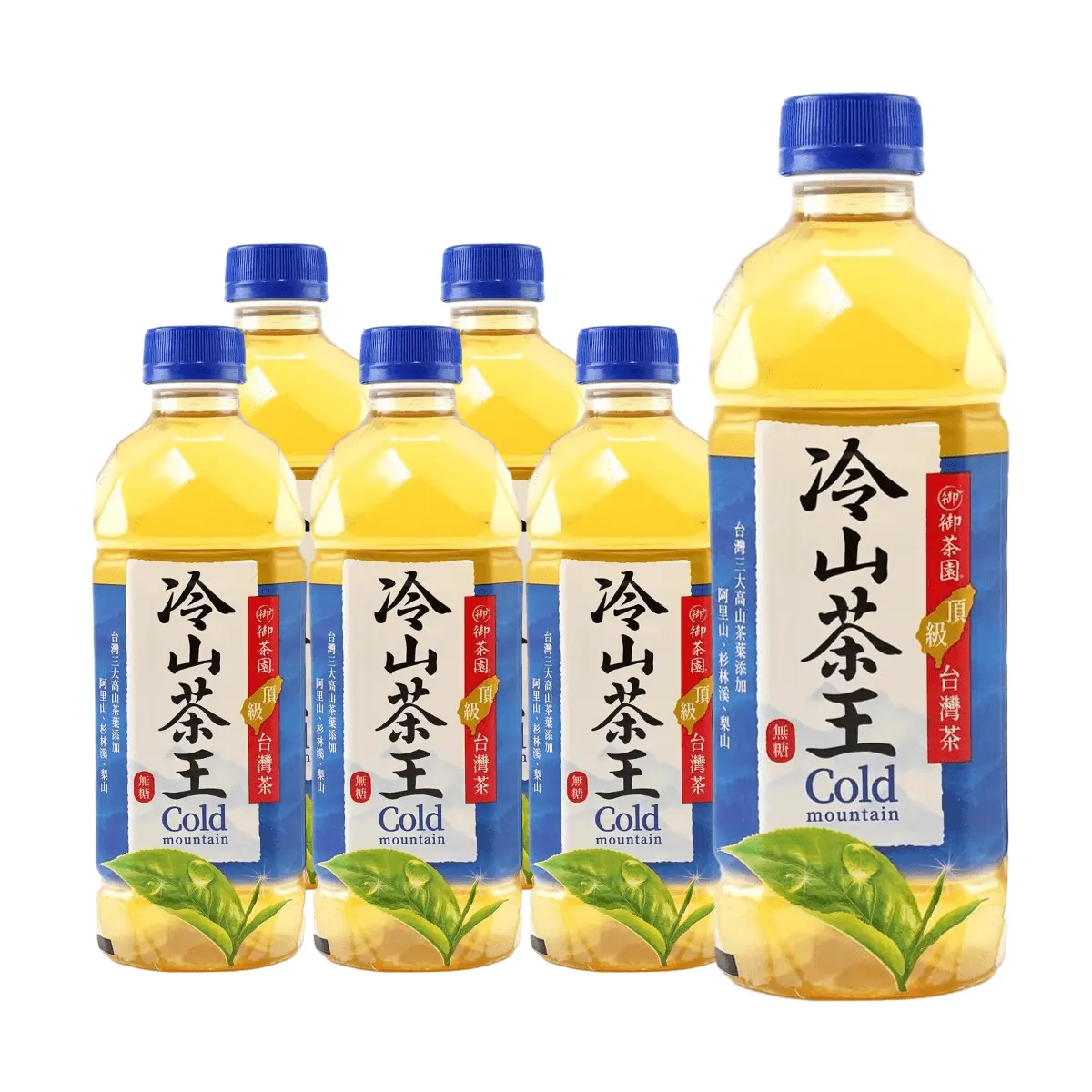 Royal Tea Garden Taiwan High Mountain Oolong Tea - Unsweetened, 500ml Bottles (6-Pack)