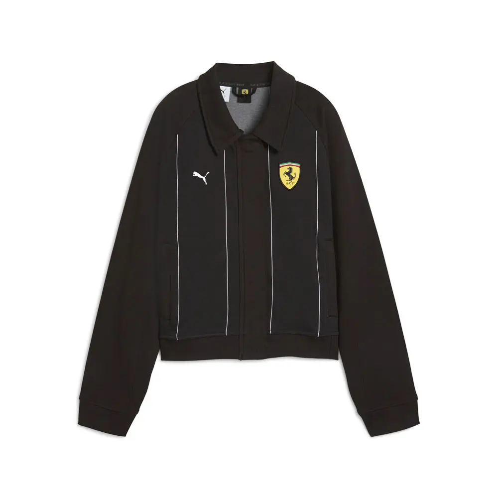 PUMA Womens Scuderia Ferrari Race Jacket Athletic Outerwear Casual - Black PUMA Womens Scuderia Ferrari Race Jacket Athletic Outerwear Casual - Black