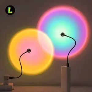 Gradient Iridescent Ambiance Decorative Light Sunset light Dawn light Ambient light Bedroom decoration Living room Dusk light Creative shooting ins Internet celebrity photography