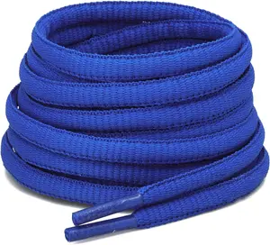 2 Pairs Oval Athletic Shoelaces 30 Colors 1/4" Half Round Shoe Laces for Sneakers