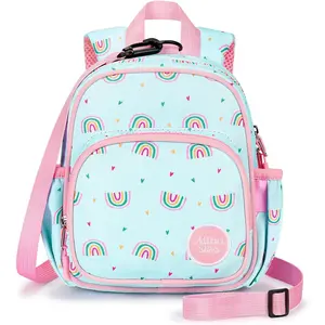 X-CBP24  Backpack Leash for Toddlers 1-3: Baby Backpack for Girls with Anti-Lost Harness - Rainbow