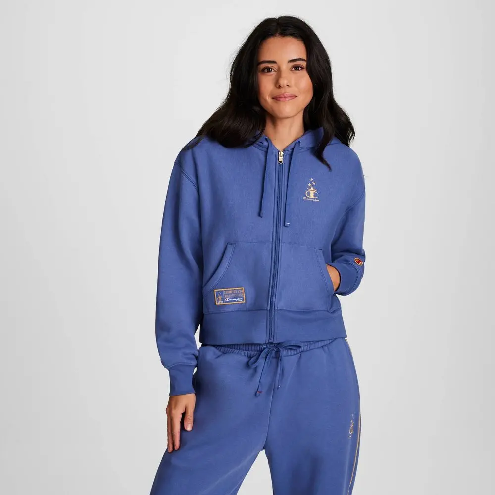 Champion Women's Gold Medal Cropped Full Zip Hoodie