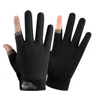 Unisex Outdoor Cycling Sports Fitness Fishing Hand Gloves, Two-Finger Design, All Seasons, Ideal for Men and Women