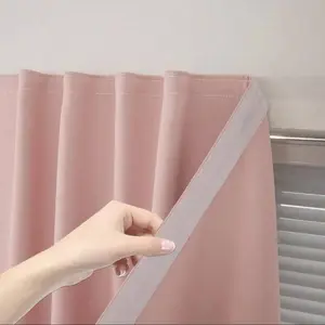 1pc Magic Tape Blackout Curtain, Living Room Curtains, Blackout Window Cover, Ideal for Bedroom Living Room Kitchen Party Decor, Easy Installation Privacy Enhancement Window Decoration