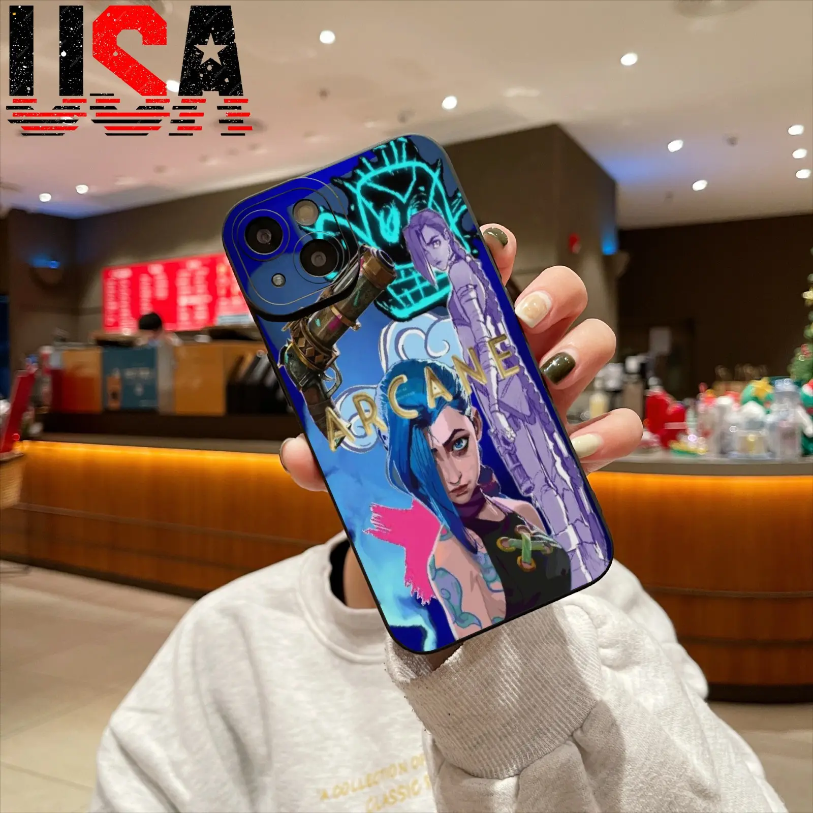 Arcane Artistic Phone Case for iPhone 11/12/13/14/15/16 Pro Max Plus TPU  Anti-Shock Lightweight Cover Festival Blue - TikTok Shop