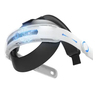 Brujula design Electric Adjustable Head Strap for Oculus Quest 3, Elite Strap Replacement for Enhanced Support