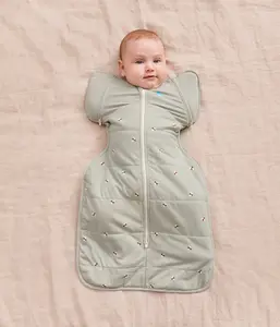 Swaddle Up™ 2-in-1 Transition Bag 2.5 TOG Cotton Olive Bees
