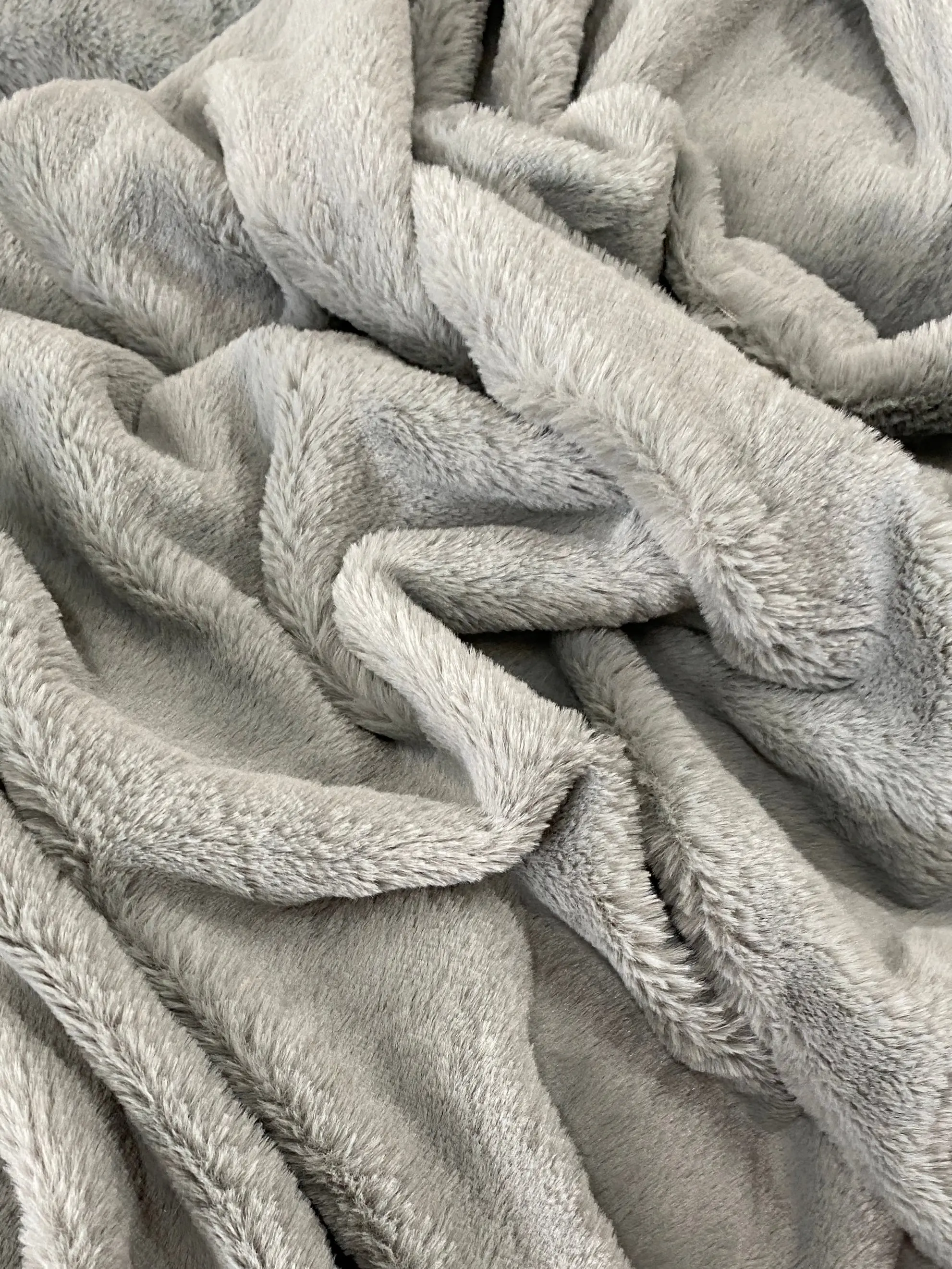 Gray Bunny Faux Fur