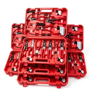 17-in-1 Hose Clamp Pliers Tool Set Hose Clamp Removal And Installation Tool Kit, Fuel Line Removal Tool Kit With Grip Tool, Clamp Tool, Remover Tool, Pin Remover And Connector Separator