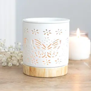 Butterfly Tealight Wax Warmer - High Quality Wax Warmers for Wax Melts, Compatible with illuminatedbymia Gel Wax Melts, Decorative Wax Warmers for Wax Melts