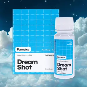 Dream Shot - Cherry Juice Sleep Shot - 2oz Liquid Formula for Deep Restorative Sleep with Magtein & PeptiSleep - Tart Cherry Pure Elixir