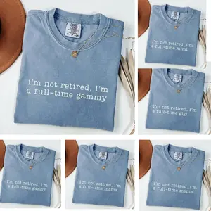 Comfort Colors Memaw T-Shirt, “I’m Not Retired I’m Full-Time Memaw” Funny Tee, Gift for Memaw, Mother’s Day & Retirement Grandma Shirt