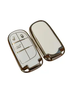 Jeep Dodge Key Fob Cover Premium Soft Full Protection Key Case Shell Compatible with Jeep Grand Cherokee Wrangler Compass Cherokee Renegade Patriot Grand Comander