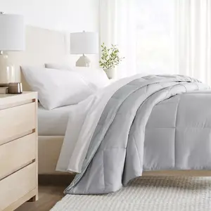 All Season Comforter Down Alternative Filling - Becky Cameron, Light Gray, Twin/Twin Extra Long