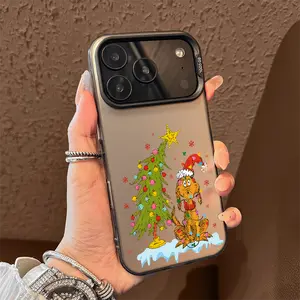 Christmas Phone Case for iPhone 17 AIR 17 PRO 16 PRO 15  PRO MAX  14 PLUS 13 PRO 12 11 PRO XS MAX X XR Samsung Galaxy S25 Ultra S24 S23 S22 Plus Smartphone Cellphone Cover Protection Protective Screen Protector Shockproof Casing tpu Cute Cat Bow