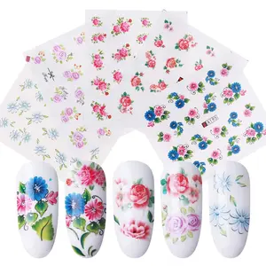 Nail Stickers, Ksndurn Nail Decals for Kids Girls Women - 50 Sheet Nail Art Accessories for Women, 1000 Pcs Flower Butterfly, Flower, Heart ect Nail Tattoos Decorations springtok