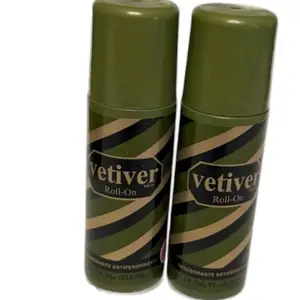 Vetiver Roll On Deodorant - 2 oz. Antiperspirant with Natural Vetiver Scent for Long-Lasting Freshness