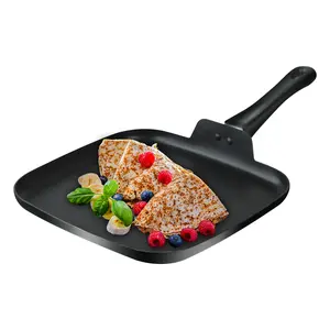10 Inch Square Griddle Pan  Nonstick Grill For Cooking Eggs Omelettes And More Cookware Pfoa Free