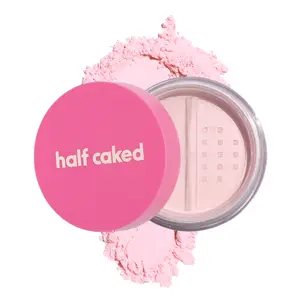 Half Caked Makeup Star Bright Loose Setting Powder, Translucent, Pink and Banana - For All Skintones - Vegan & Cruelty-Free, 8.2g